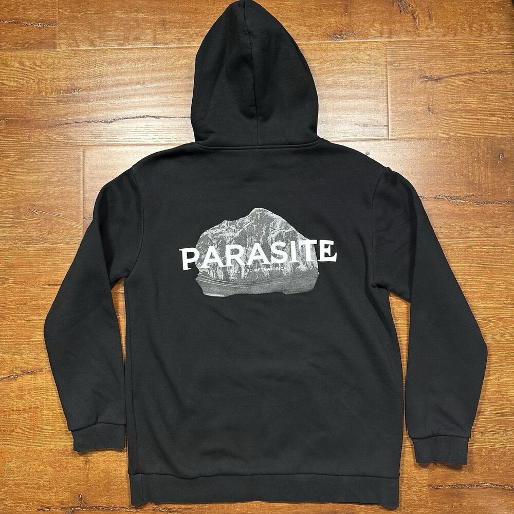Parasite Movie Promo Hoodie Sweatshirt Mens L Black This Is So Metaphorical Rare